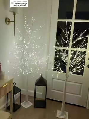 Replying to @TaraPie  white birch tree - lighted white birch tree - twinkling white birch tree - lighted white birch tree - 6 ft white birch tree #TikTokshopcreatorpicks #homefinds #cozyseason #cozyvibes 