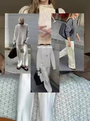 you don’t need a stylist, you just need a good pair of chic satin pants @April Seven Studio #satinpants #silkpants #therow #chicoutfits #chicoutfitideas 