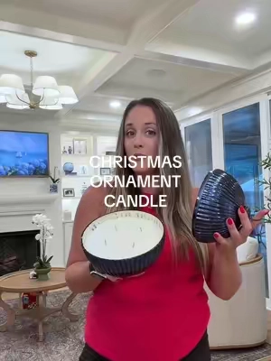 A beautiful Christmas ornament candle & it smells sooo good ✨ but they’re almost gone!! #candle #christmascandle #christmasdecor @QVC, Inc 