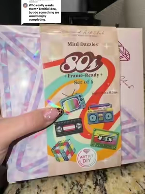 Replying to @Izzy 33993344 i love that these already come with everything you need #80s #80sbaby #diamondartclub #diamondartaddict #diamondpainting 
