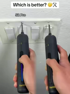 This makes furniture and projects around the house fun! #fanttik #electricscrewdriver #screwdriver #furniture 