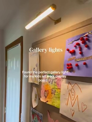 Rechargable gallery lights ✨#gallerylight #lights #wallmountedlight #rechargablelight #rechargablelighting 