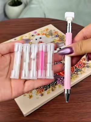 Upgrade your diamond painting game This diamond art pen set comes with replaceable wax tips and a smooth, ergonomic grip that makes crafting easy, clean, and satisfying. Perfect for beginners, pros, or anyone who uses crafting as therapy. #diamondpainting #pen #diamondart #spotlightfinds #tiktokshopsummersale