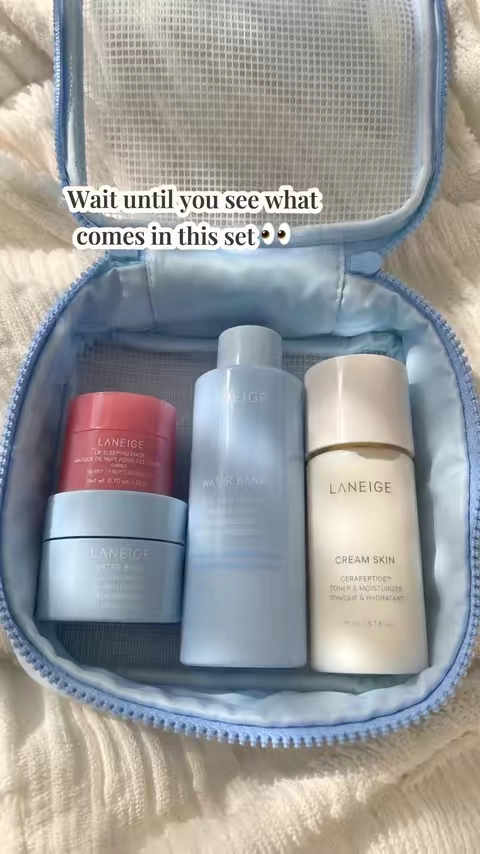 4-step glow routine in one set ✨#laneige #laneigelipmask #laneigelipbalm #skincare #skincareroutine 