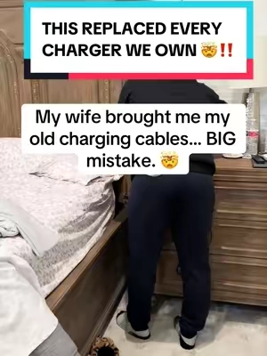 One charger. Clock, night light, phone, watch, earbuds, and more. We never touched those old cables again. #TikTokshopbacktoschool #TikTokMadeMeBuyIt #ChargingStation #TechTok #HomeGadgets 