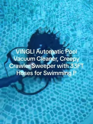 VINGLI Automatic Pool Vacuum Cleaner, Creepy Crawler Sweeper with 33FT Hoses for Swimming P#paratiiiiiiiiiiiiiiiiiiiiiiiiiiiiiii #TikTokShopp #tiktokshopsummersale 