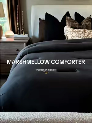 I’m drooling over these moody colors 🖤☕️🤎🐈‍⬛ @Mellow Sleep  #mellowsleep #marshmellowcomforter #moodybedding #bettersleep #comforter 