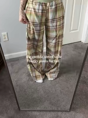 #baggypants #barrelpants #plaidpants #streetwear @aelfriceden_official 