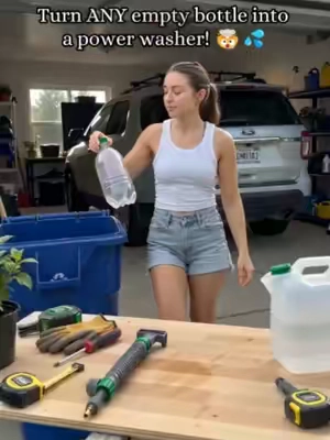 Stop throwing away your empty bottles! 🛑♻️ This $9 nozzle turns any soda bottle into a portable pressure sprayer. Perfect for detailing your car rims on the go or watering your indoor plants.#tiktokshop #lifehacks #carcleaning #plantparent #cleaninghacks #tiktokmademebuyit #hometips #upcycling