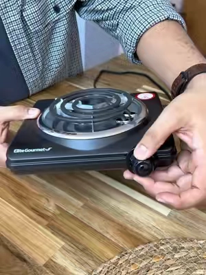 Estufa eléctrica portátil de un puesto (quemador de espiral) de la marca Élite Cuisine / Élite Gourmet. #estufa #estufaelectrica #elite #kitchen  #tiktokshopcreatorpicks 