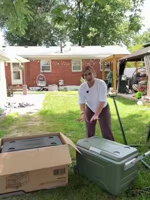 La nevera -refrigerador portable de 12 V ,ideal para viajes en carretera ,RV y camping 