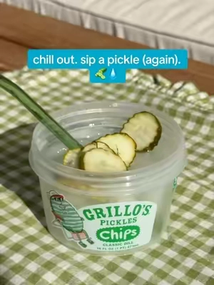 turns out bringing @Grillo's Pickles back was a pretty big dill 🥒… who’s brave enough to sip it? 👀 #liquidiv #grillospickles 