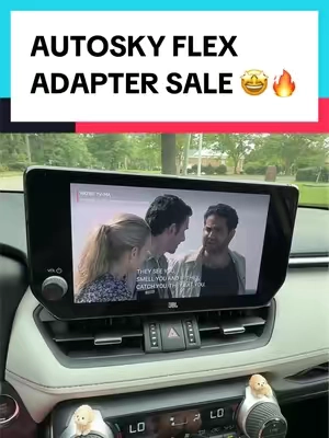 Watch all your movies and shows in the car #carplay #wirelesscarplay #carplayadapter #cartok #tiktokshopcreatorpicks 