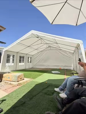 La carpa con los tubos de metal Super reforzado #resistente #reforzado #tubodemetal #carpas #carport 