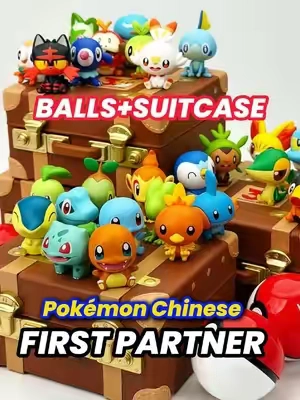 "Far more than just an intricate mini suitcase! 🎒 Every single box delivers three starter Pokémon from a random generation, with the sturdy case doubling as elite storage for your tiny figures. Feel free to pick a blind box or secure your favorite confirmed era! What generation holds the top spot in your heart? Drop it in the comments! 💬 ⏰ Our limited-time offer is live right now! 👇 Grab yours below. #pokemonfigures #pokemoncommunity #pokemoncollector #deskdecor #tiktokshopsummersale 