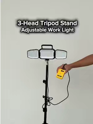 Portable Stand Light for Jobsite, Garage, or Outdoors 💡✨#ecarke #light #worklight #dewalt #construction 