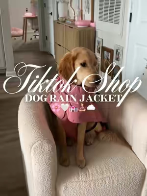 Dog Rain jacket🌸🤍💒🧘🏼‍♀️☁️#fyp #dograinjacket #dogclothes #dogclothing #dogaccessories 