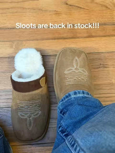 Cowboy Boot Slippers Western House Slippers Shoes Sloots #tiktokshopcreatorpicks #sloots #slipperboots #houseshoes