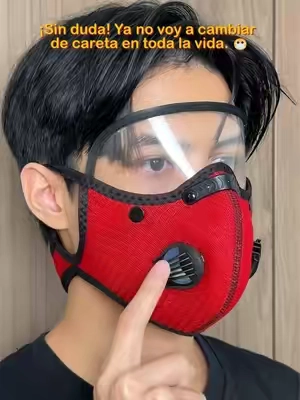 Banda regulable se adapta a cualquier cabeza, protege tu rostro de astillas y químicos al cortar madera o hacer reformas en casa.#mask#face#yardwork#workshop#goodthing 
