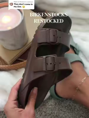 Replying to @Shajuana these Birkenstocks are back in stock! #birkenstocks #birkenstock #sandals #hsn #tiktokshopcreatorpicks 