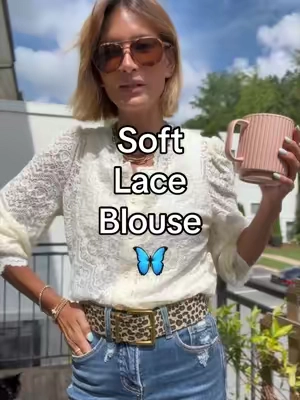 Soft lace and pretty details make this a really unique blouse. Dress it up or down. @Chicovar 