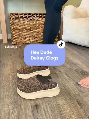 These new clogs from @HeyDude are worth the hype! So comfy and cute! Selling fast!