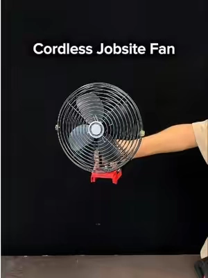 Portable Fan-Compatible with Your Milwaukee Batteries.✨🔋 Check The Orange Cart Below #ecarke #cordless #fan #milwaukee #battery 