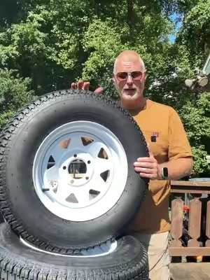 Pack Pre Mounted Trailer Tires and Rims #TrailerTires #UtilityTrailer #BoatTrailer #CamperTrailer #BackToSchool @Garvee-Outdoor-Living 