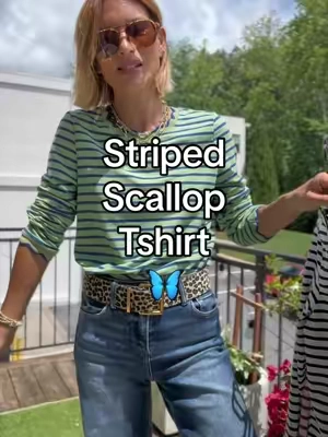 Cute and comfy tee with an elevated feminine detail. Dress it up for work or down for the weekend @Asvivid Shop 