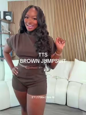 Adorable jumpsuit 😍😍😍😍 #jumpsuit #brownjumpsuit 