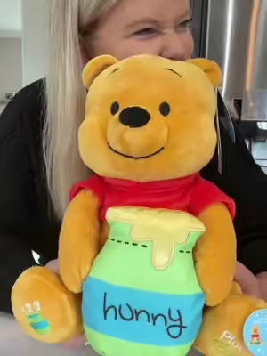 Every single mama needs to grab this! 🧸🍯 #peekaboo #winniethepooh #poohbear #babytoys #disneymom 