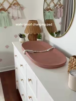 The baby item I use more than almost anything else. 🤍 A waterproof changing pad that wipes clean after every diaper change and keeps the nursery looking tidy. #BabyRegistry #ChangingPad #jooldreamteam #MomLife #newmom 