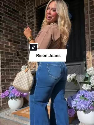 The way these jeans make my legs look longer tho💅🏻 @Wild Oak Boutique #jeans #risenjeans #midsizejeans #midsizeoutfit 