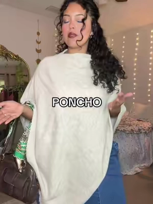 so chic #poncho #fallfashion 