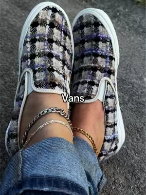 tweed vans fall 🎱🔮💨 @vans #vans #vansshoes #sliponvans #sneakers #vansshoes 