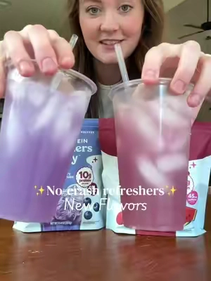 The raspberry watermelon one tastes like a jooly rancher 😍🙏 #javvy #javvyrefresher #clearprotein #hydration #electrolytes 