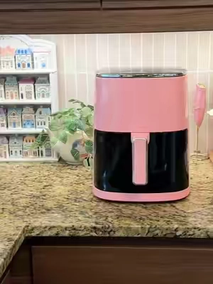 bigger, better, AND pink 🎀 just how I like my air fryers hehe #airfryer #airfryertiktok #pinkairfryer #pinkkitchen #TiktokShopCreatorPicks 