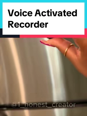 Voice activated recorder  #voicerecorder #recorder #voicerecording #tiktokshopfinds #treasurefinds   