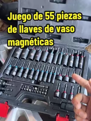 Olvídate de perseguir tuercas caídas y puntas mediocres: este juego de 55 llaves de vaso magnéticas se fija con firmeza, trabaja a toda velocidad y domina cualquier tamaño con potencia bruta. Un solo kit, sin límites. Construye más rápido, trabaja de forma más inteligente y domina cada tarea. ⚡🔩#MagneticTools #ImpactDriver #ToolSet #PowerTools #DIYProjects