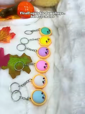 Who could resist these adorable little things~ 😊💕#squishy #fidgettoys #dumplings #squishydumplings #dumpling