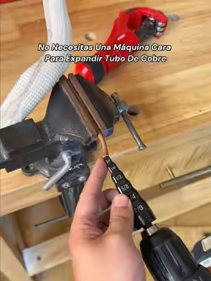 Haz conexiones de cobre más rápidas y profesionales con esta herramienta de expansión para HVAC que convierte tu taladro en un expansor de tubos. Ideal para instalación de aire acondicionado, reparación de refrigeración y trabajos DIY con 6 tamaños diferentes.herramienta swage HVAC, expansor de tubo de cobre, herramientas de aire acondicionado, reparación HVAC, herramientas para técnicos#DealsForYouDays #SummerVibes #HVACtools #aireacondicionado #herramientas