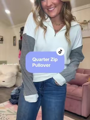 The perfect transition quarter zip pullover! Super soft and cozy! @shewin_official_us @SHEWIN 