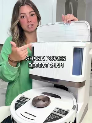 She mops, vacuums, self empties, self cleans, and self dries for MONTHS without you touching it 🙌🏼🫧✨ @Shark Home #sharkpowerdetect #mopvac #robotvacuum #cleaninghack #cleanhome  