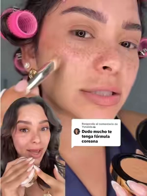 Respuesta a @Yunaida🪷 ⬆️⬆️ Una base coreana que tiene beneficios para tu piel 💚. Si te gusta el maquillaje pero también cuidarte la piel ⬆️⬆️ . . . . . . #nr #easydew #makeupcoreano #cushionfoundation #mabellrodrigueztiktokshop 