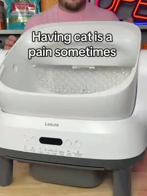 This automatic litterbox fits bigs cats #TikTokshopbacktoschool 