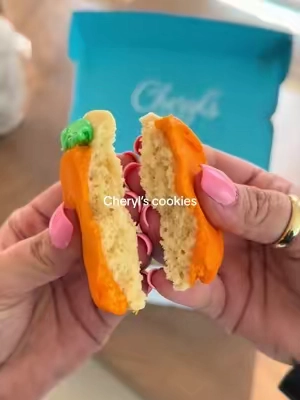 Cheryl’s Halloween pumpkin sugar cookies are officially here, and they’re just as soft, buttery, and frosting-loaded as you’d hope. 🎃🍪 If you’re looking for the perfect Halloween dessert, fall party treat, or cozy seasonal gift, these cookies are a must-try! #CherylsCookies #HalloweenCookies #PumpkinCookies #FallTreats #TikTokShop