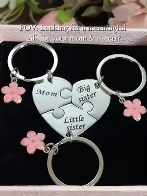 🎁Gift for your mom and sister#MomGift #SisterGift #FamilyGift #MatchingKeychains jx
