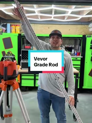 grade rod is necessary for using your transit. #landscape #yardwork @VEVOR Home Improvement #vevor #backtoschool #lanscaping 