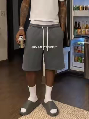 these really do the work for the whole outfit  #sweatshorts #mensshorts #baggyshorts #fyp