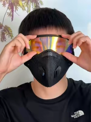 Protector reutilizable ligero con visor amplio, cómodo para usar todo el día en obras, jardínk y tareas domésticas variadas.#yardwork #workshop #tiktok #face #mask 